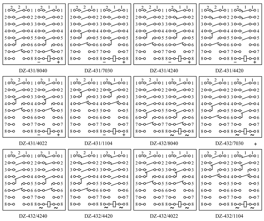 DZ-432/7030內(nèi)部接線(xiàn)圖